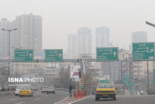 هوای تهران برای هفتمین روز متوالی دروضعیت «قرمز»