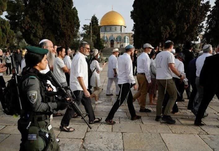 صدها صهیونیست در قدس اشغالی به مسجدالاقصی یورش بردند